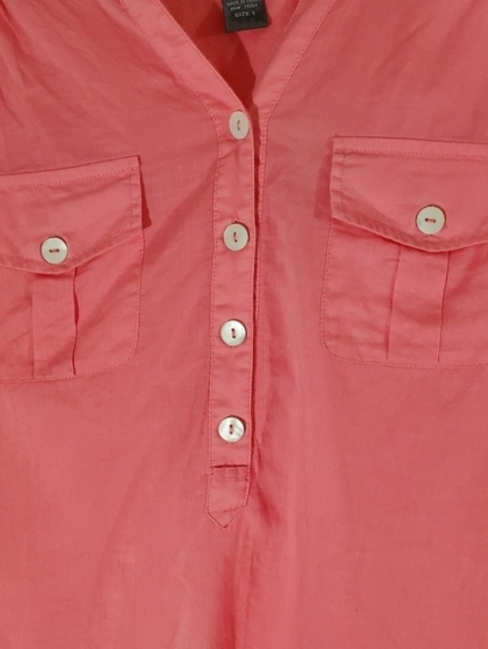CHICO'S womans Cotton Button Down - Picture 3 of 4